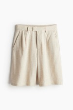 Dressy Linen-blend Shorts