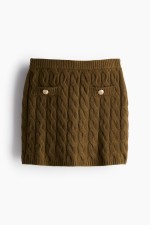 Cable-Knit Mini Skirt